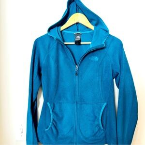 Lightweight Fleece hooded North face Zip-up
